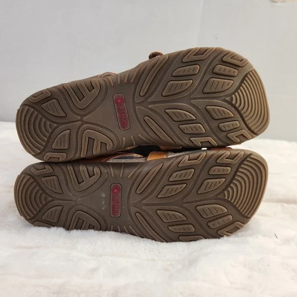 Taos Ramy Willow Leather Sandals Womens 8 EU 39 Brown Red Casual Slide Shoe - Picture 5 of 14